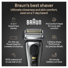 Load image into Gallery viewer, Braun Series 9 PRO+ Electric Shaver, Shaving Kit with 5 Pro Shave Elements and ProComfort Head, SmartCare Center, Mixed_1133