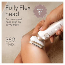 Load image into Gallery viewer, Braun Silk-pil 9 Flex Epilator, 360 Flex and Pivoting Head, Wet and Dry, Includes Shaver Head, Trimmer Comb, SES9-041 3D, Tinted Gold, TintedGold_148