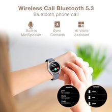 Load image into Gallery viewer, BRIBEJAT Smart Watch for Women(Answer/Make Call), HD 1.27'' Aluminum Alloy Case with Diamonds SmartWatch, Waterproof Fitness Tracker SpO2/HR/Sleep Monitor, Compatible with iOS Android, Gray_602