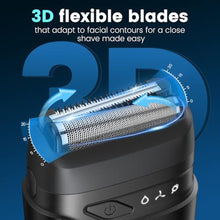 Load image into Gallery viewer, Brightup Electric Foil Shavers for Men, Mini Electric Razor for Shaving Face, Compact Travel Shaver with Floating Blades, Waterproof Wet/Dry Razor USB C Rechargeable_10