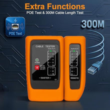 Load image into Gallery viewer, Brileine Network Cable Tester and Ethernet Tester with POE Detection, OrangeBlack_282
