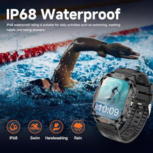 Load image into Gallery viewer, BRUBOSES Smart Watch for Men Military Answer/Make Call 2.01 Display, NylonBlack_737