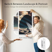Load image into Gallery viewer, BSIMB Large Digital Picture Frame 27 Inch, 1920x1080 FHD WiFi Digital Photo Frame Electronic 32GB Display, Wall Mount Included, Share Pictures/Videos via App Easy Setup Gifts for Mom(Non-Touch), White_1726