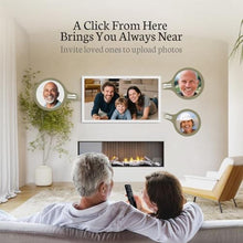 Load image into Gallery viewer, BSIMB Large Digital Picture Frame 27 Inch, 1920x1080 FHD WiFi Digital Photo Frame Electronic 32GB Display, Wall Mount Included, Share Pictures/Videos via App Easy Setup Gifts for Mom(Non-Touch), White_1727