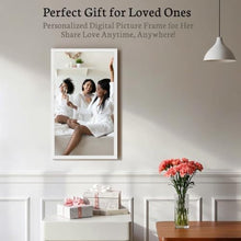 Load image into Gallery viewer, BSIMB Large Digital Picture Frame 32 Inch, 64GB 1920x1080 FHD WiFi Digital Photo Frame Electronic Display, Wall Mount Included, Share Pictures/Videos via App Easy Setup Gifts for Mom(Non-Touch), White_2489