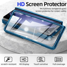 Load image into Gallery viewer, BSNRM for Samsung Galaxy Z Fold 5 Case with Card Holder (3 Cards)& S Pen Holder& Slide Camera Cover& Hinge Protection& Full-Body Rugged Shockproof Wallet Case for Galaxy Z Fold 5, Lake Blue_1829