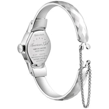 Load image into Gallery viewer, Bulova Ladies Limited Edition American Girl 2 Hand Silver Stainless Steel Quartz Bangle Watch Style:96L333_7181