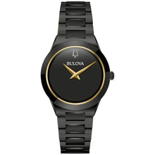 Load image into Gallery viewer, Bulova Ladies' Modern Millenia Black Stainless Steel 2-Hand Quartz Watch, Black Dial Style: 98L314_1