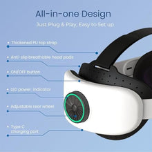 Load image into Gallery viewer, BUSQUEDA Elite Strap with Battery for Oculus Quest 2,8000mAh Extend 9hrs Playtime,Fast Charging VR Power,Counter Balance&Adjustable Head Strap for Enhanced Support and Comfort in VR_924
