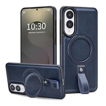 Load image into Gallery viewer, Butaiga for Samsung Galaxy S25 Edge Case Leather with Stand, Navy_1