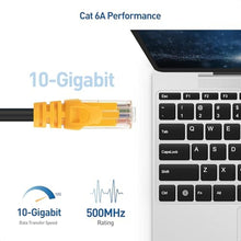 Load image into Gallery viewer, Cable Matters 10Gbps 24AWG Pure Copper Outdoor Cat 6A Ethernet Cable, 50ft, Black_1066