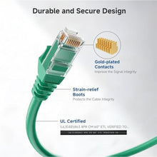 Load image into Gallery viewer, Cable Matters 10Gbps Snagless Cat 6 Ethernet Cable, 14ft, Green_1021