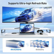 Load image into Gallery viewer, Cable Matters 48Gbps Unidirectional USB C to HDMI 2.1 Cable, 6ft, Black_735