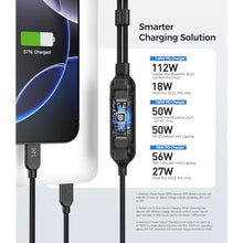 Load image into Gallery viewer, Cable Matters Braided 2-in-1 USB C to USB C Cable, 6ft, 140W Charging, Black_236