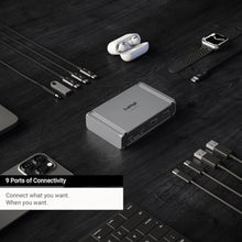 Load image into Gallery viewer, CalDigit E5 - Thunderbolt 5 Element 5 Hub - 9 Ports, 4 x Thunderbolt 5/USB4 v2, 3 x USB-A & 2 x USB-C 10Gb/s, Single 8K, Dual 6K/8K, or Two 4K@240Hz Displays, 90W Charging, 0.8m Cable 180W PSU, SpaceGray_492