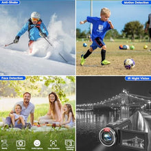 Load image into Gallery viewer, Camcorder FHD 1080P Video Camera for YouTube with 30FPS 36MP 3.0 Inch 270 Degree Rotation LCD, 16X Digital Zoom Vlogging Camera for Beginners with 2 Batteries Microphone, Remote, Stabilizer, Lens Hood, Black_66