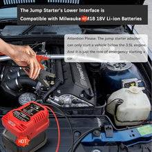 Load image into Gallery viewer, Car Emergency Jumper Starters Adapter for Milwaukee 18V Battery Jump Starter, Up to 3.5 Gas or 6.5L Diesel Engines, 11 AWG Jump Kit Cables Automotive Booster_1169