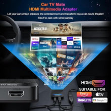 Load image into Gallery viewer, Car TV Mate 2025 Built-in Wireless CarPlay Adapter, Fire TV Stick Converter for Car Plug & Play, Stable Fast, No Latency, HDMl Multimedia Adapter with Factory Wired CarPlay and Most Streaming Devices, Black_1770