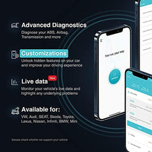 Load image into Gallery viewer, Carista OBD2 - Bluetooth OBD2 Scanner and App - Car Scanner Diagnostic Tool and Code Reader with Access to Diagnostics, Customizations, Service Tools, and Live Data, Gen_919