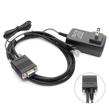 Load image into Gallery viewer, CARPSDZY DS3678 RS232 Serial Cable with 12V Power Supply for Zebra DS3608 DS3678 LI3608 LI3678 Handheld Barcode Scanner, RJ-45 Interface to DB9 Female Connector, 6.5FT(2M) Straight, 9 Pin, 12V, Black_1243