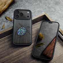 Load image into Gallery viewer, Carveit Handcrafted Case for iPhone 17 Pro Max, The Maori Turtle, Black_525