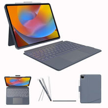 Load image into Gallery viewer, Case with Keyboard for iPad Pro 12.9-inch (6th, 5th, 4th Gen), iPad Air 13(M3 2025 / M2 2024): Bluetooth Wireless Detachable Magnetic Stand Rechargeable Keyboard with Removable Cover/ Trackpad(Grey)_1
