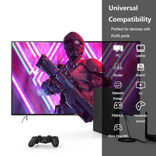 Load image into Gallery viewer, Cat 7 Ethernet Cable 65 ft High Speed 10Gbps 600MHz, Shielded Ethernet Cord, LAN Cable with RJ45, Weatherproof Flat Internet Network Patch Cord, Fast LAN Wire for Gaming, PS5/4/3, Xbox, Modem, Router, Black_4568