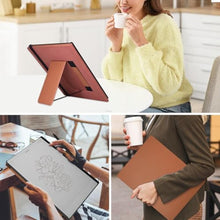 Load image into Gallery viewer, Caweet Stand Case for Remarkable Paper Pro 11.8 Inch 2024, Hard Back Shell Protective Auto Sleep/Wake Book Folio Cover with Pen Holder and Hand Strap, Brown_605