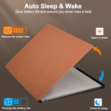 Load image into Gallery viewer, Caweet Stand Case for Remarkable Paper Pro 11.8 Inch 2024, Hard Back Shell Protective Auto Sleep/Wake Book Folio Cover with Pen Holder and Hand Strap, Brown_607