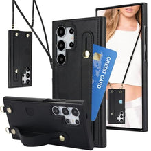 Load image into Gallery viewer, CCSmall Crossbody Case for Samsung Galaxy S25 Ultra Card Holder KB Black_1