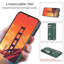Load image into Gallery viewer, CCSmall Crossbody Wallet Case for Samsung Galaxy S24, Phone Case with Card Slot, Adjustable Shoulder Strap Lanyard with Wrist Kickstand Cover for Women KB Black_963
