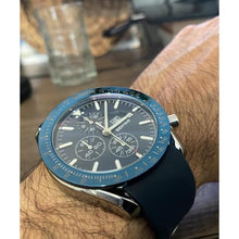 Load image into Gallery viewer, CEYADG Fashion Men's Quartz Chronograph Waterproof Silicone Watches Business Casual Sport Design Wrist Watch for Men Perfect for Father Son Black Blue Rose Gold (Silver Blue), SilverBlue_1390