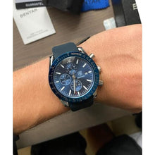 Load image into Gallery viewer, CEYADG Fashion Men's Quartz Chronograph Waterproof Silicone Watches Business Casual Sport Design Wrist Watch for Men Perfect for Father Son Black Blue Rose Gold (Silver Blue), SilverBlue_1391