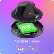 Load image into Gallery viewer, Charging Station for Meta Ray-Ban Glasses - 2,500mAh Portable Wayfarer, Skyler, Headliner Compact Charger, Compatible with Oakley Meta HSTN, LED Indicator (Space Gray - Battery Powered), SpaceGrayBatteryPowered_583