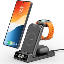 Load image into Gallery viewer, Charging Station for Samsung Phone, Watch & Buds, SwanScout 703S (Black)_1