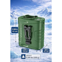 Load image into Gallery viewer, CHARMP Waist Clip Fan - 5000mAh Rechargeable Portable Personal Fan, 39ft/s Ultra-Strong Wind, 29H Runtime, 5 Speeds, LED & SOS Light, for Outdoor, Camping, Hiking, Construction, ArmyGreen_3952