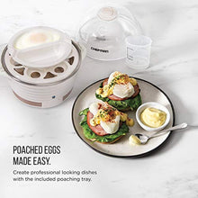 Load image into Gallery viewer, Chefman Electric Egg Cooker Boiler, Rapid Poacher, Food & Vegetable Steamer, Quickly Makes Up To 6, Hard, Medium or Soft Boiled, Poaching/Omelet Tray Included, Ready Signal, BPA-Free, Ivory_119