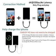 Load image into Gallery viewer, CineJoy M2 Wired Selfie Monitor Screen,for iPhone 15/16/17 (Not for 17air), Pink_868