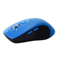 Load image into Gallery viewer, CITLLA Wireless Bluetooth Mouse (USB + BT1 + BT2), Full Size, 4-Way Scrolling, Multi-Device Silent Mouse for Computer, Laptop, iPad, MacBook (Blue)_5783