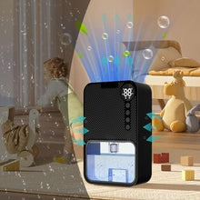 Load image into Gallery viewer, cjc Dehumidifiers for bedroom 40 OZ Water Tank with Digital display Auto-Off, Portable Small Dehumidifier for Room,Bathroom,RV,Basement, Closet 500 sq.ft,7 Colors LED Light (Black)_706