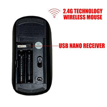 Load image into Gallery viewer, CJCBROES 2.4G Wireless Mouse with Cute Pattern Design for All Laptops and Desktops with Nano Receiver - Beautiful Horses Flowers Print Card_965
