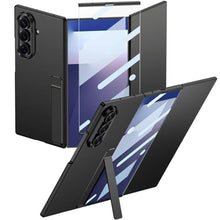 Load image into Gallery viewer, Clatoxi for Samsung Galaxy Z Trifold Case with Foldable Kickstand and Built-in Front Screen Protector,Luxury Hard PC Slim Shockproof Protective Phone Cover for Samsung Galaxy Z Trifold (Black)_1