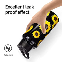 Load image into Gallery viewer, CLQFDT 32oz Sunflower Vacuum Insulated Stainless Steel Water Bottles with Straw & Spout Lids, Double Wall Sport Bottle, Sweat-Proof BPA Free, Canteen Metal Thermo Mug Hydro Cup Jug, Sunlfower Gift_6941
