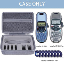 Load image into Gallery viewer, co2CREA Hard Case Compatible with DYMO LetraTag 100H / LT-100H / LT-100H Plus Handheld Label Maker and Label Tapes (Grey Case)_2832