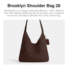 Load image into Gallery viewer, COACH Brooklyn Shoulder Bag 28 in Straw_7
