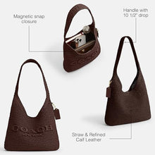 Load image into Gallery viewer, COACH Brooklyn Shoulder Bag 28 in Straw_8