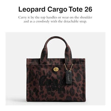 Load image into Gallery viewer, COACH Leopard Cargo Tote 26, BDarkLeopard_3044