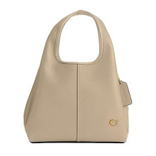 Load image into Gallery viewer, COACH Polished Pebble Leather Lana Shoulder Bag 23 Ivory One Size_1