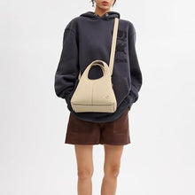 Load image into Gallery viewer, COACH Polished Pebble Leather Lana Shoulder Bag 23 Ivory One Size_22