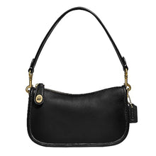 Load image into Gallery viewer, COACH The Originals Glovetanned Leather Swinger 20 Black One Size_1